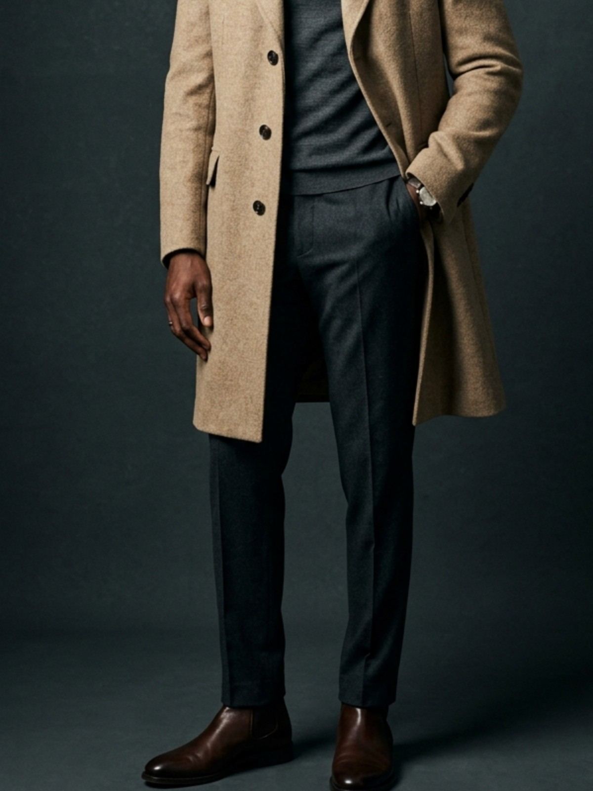 Pleated Wool Trouser: view 1
